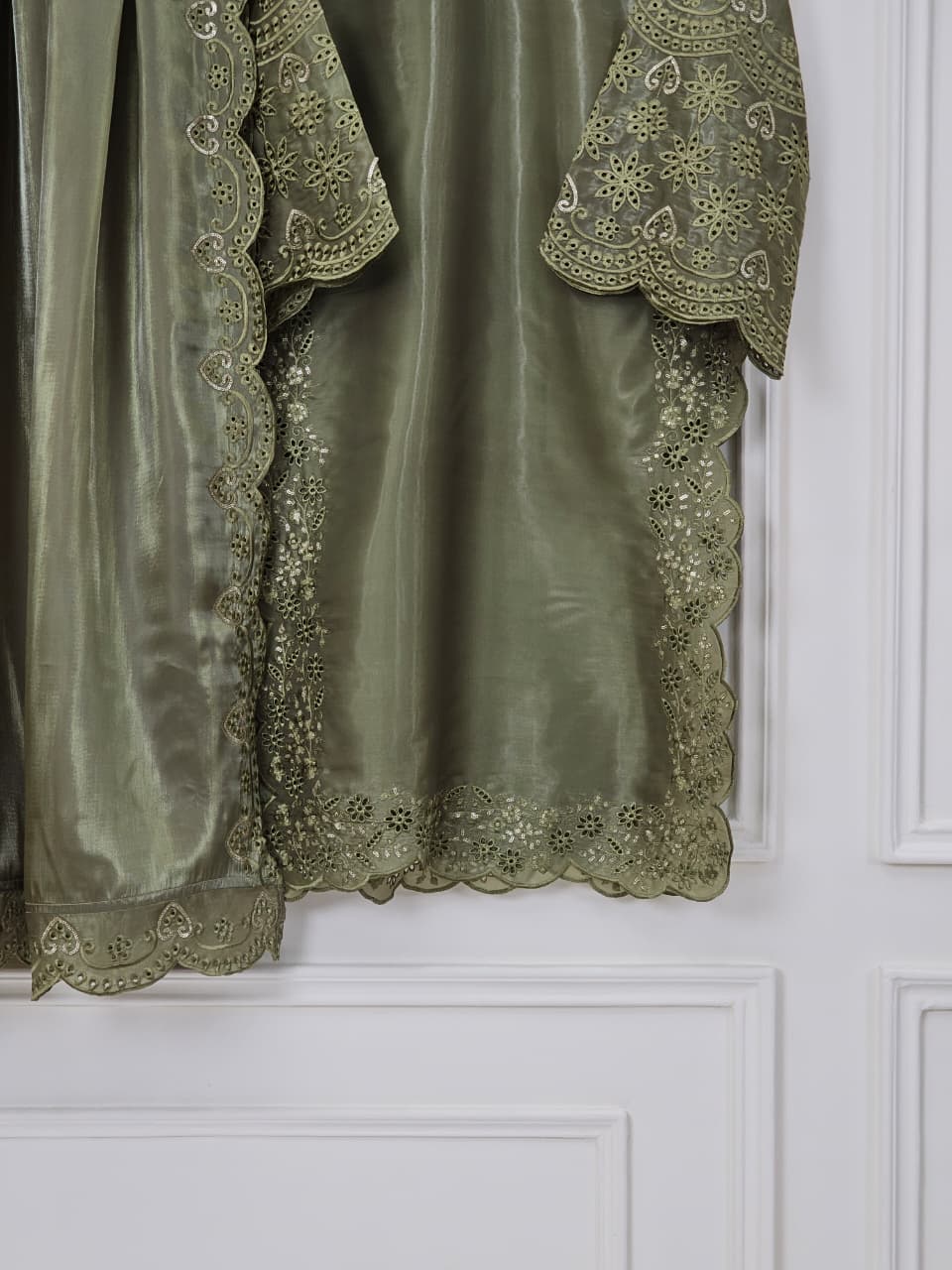 Azalea 2 Pc shirt and dupatta (MEHNDI GREEN)