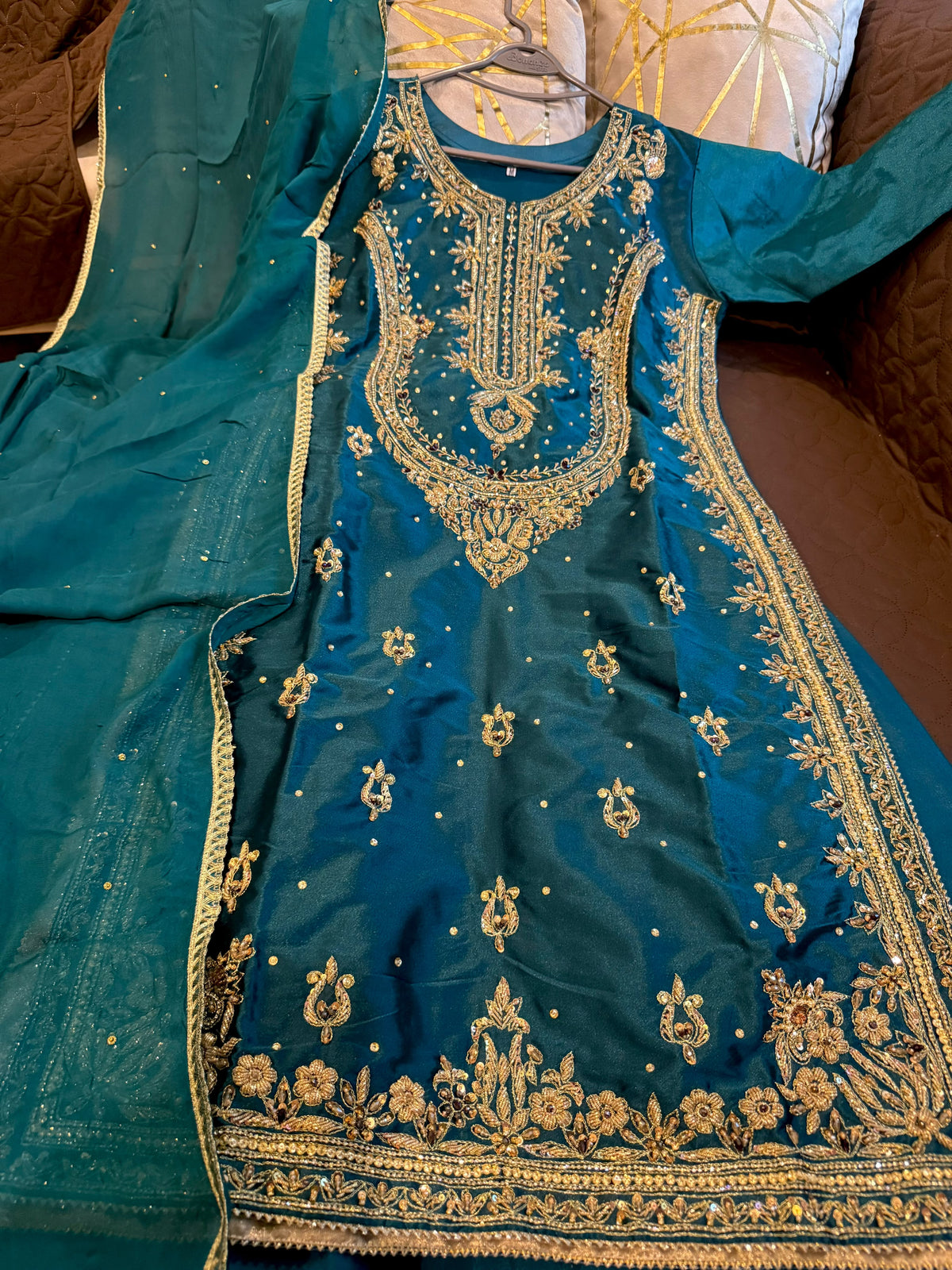 BANARASI HOMEMADE(SEA GREEN)