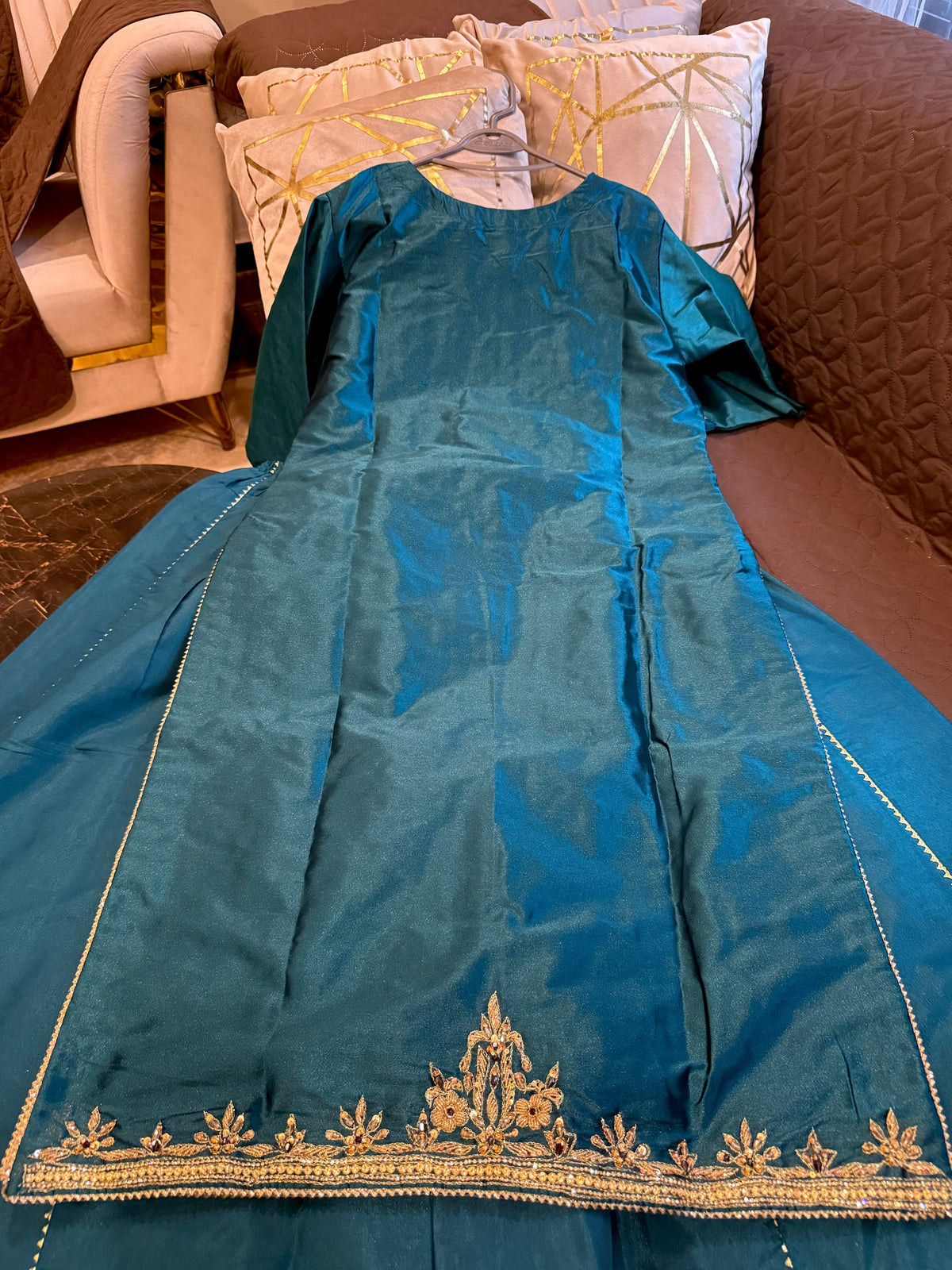 BANARASI HOMEMADE(SEA GREEN)