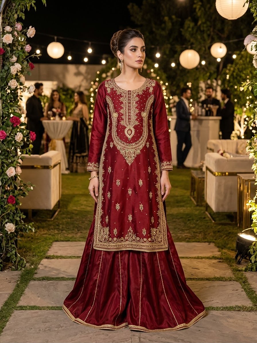 BANARASI HOMEMADE (MAROON)