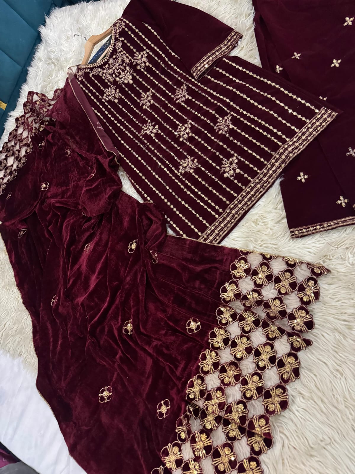 Tansy 3 pc (MAROON)
