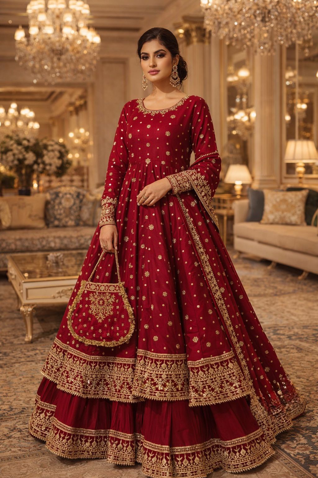 Water Lily (RED MAROON)