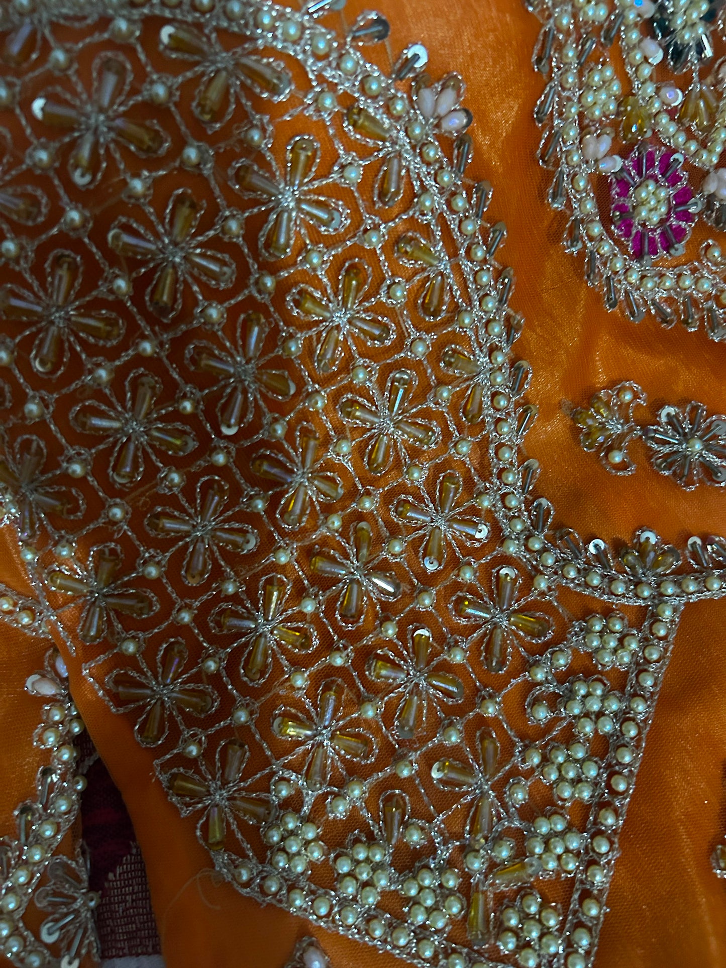 SAFFRON (orange with hot pink)