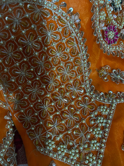 SAFFRON (orange with hot pink)