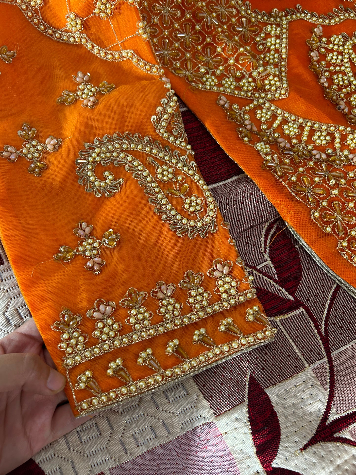 SAFFRON (orange with hot pink)