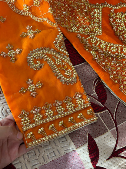 SAFFRON (orange with hot pink)