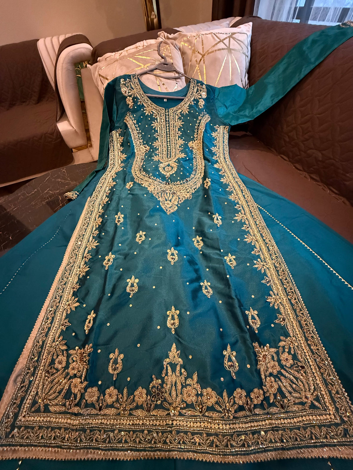 BANARASI HOMEMADE(SEA GREEN)