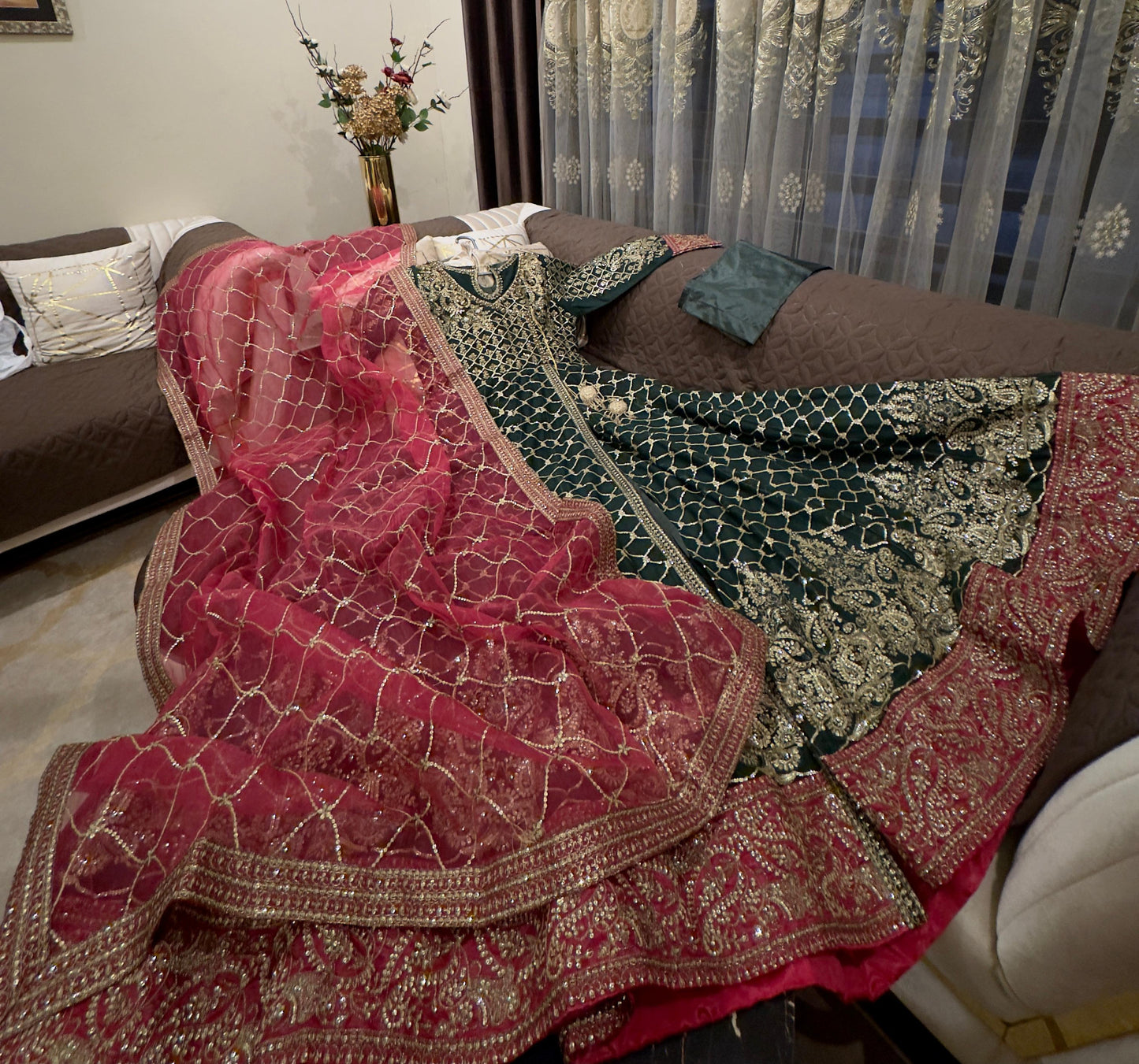 Gladiolus (GREEN and PINK)