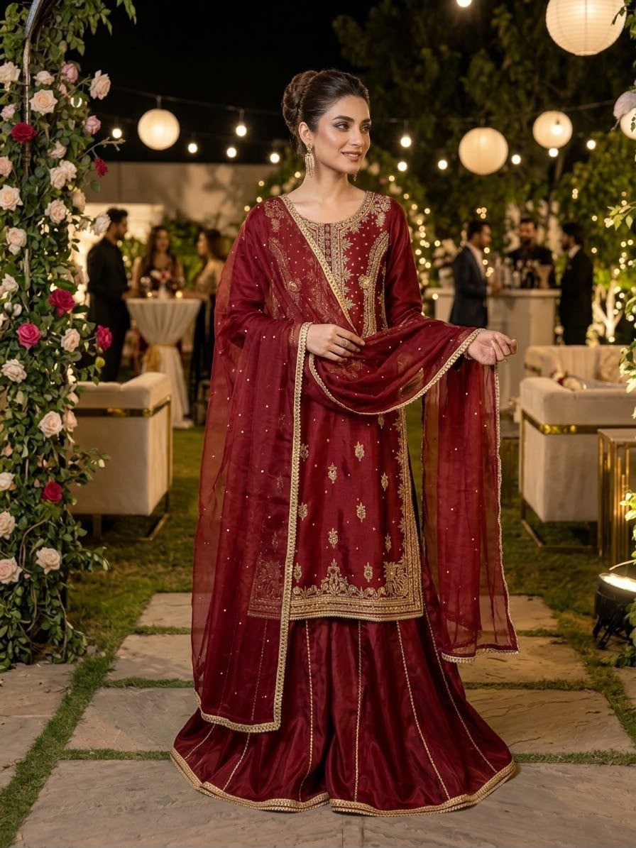 BANARASI HOMEMADE (MAROON)