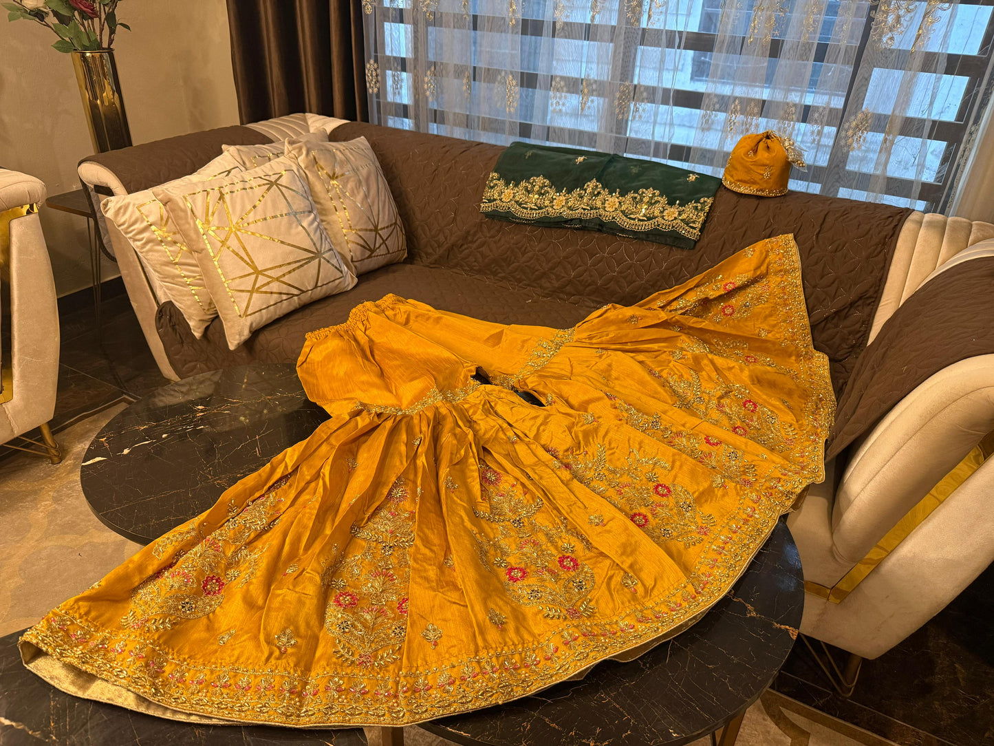 Chaman (MUSTARD YELLOW AND GREEN)