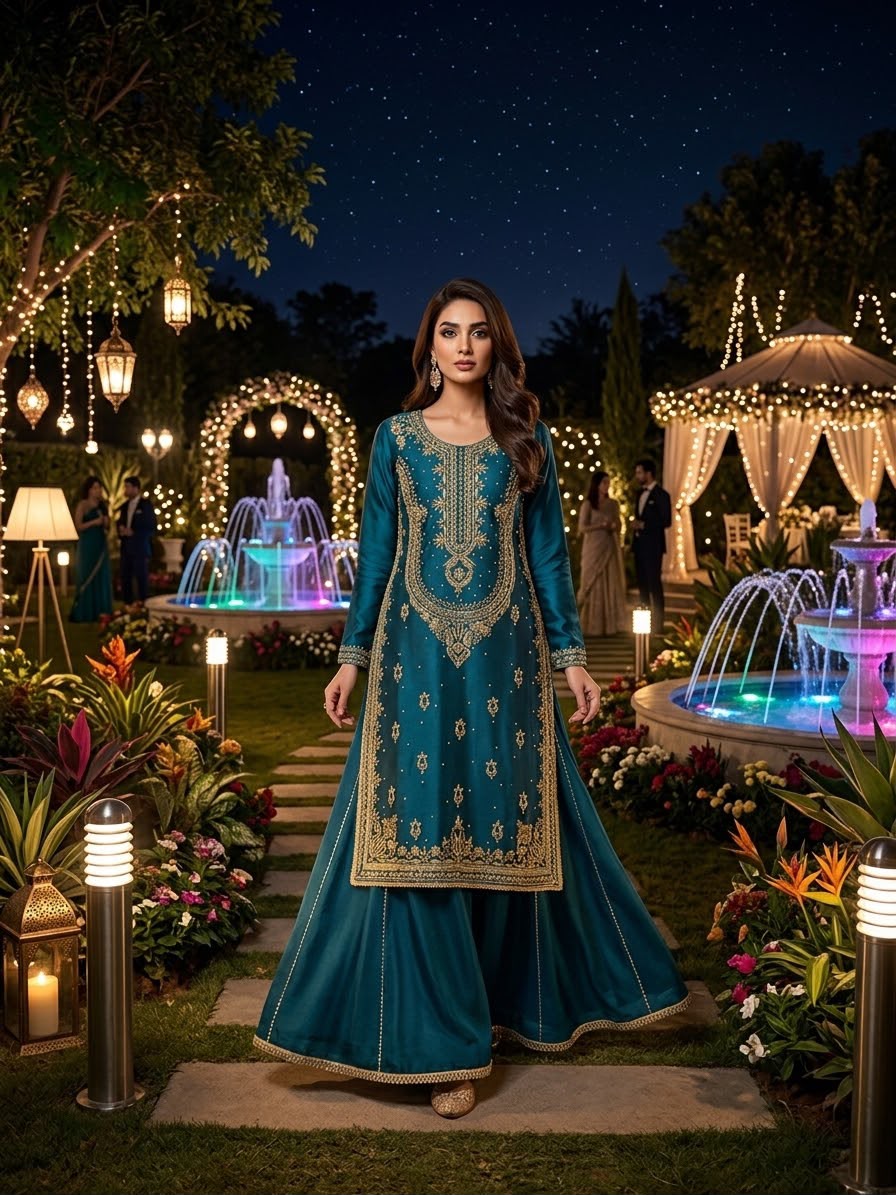 BANARASI HOMEMADE(SEA GREEN)